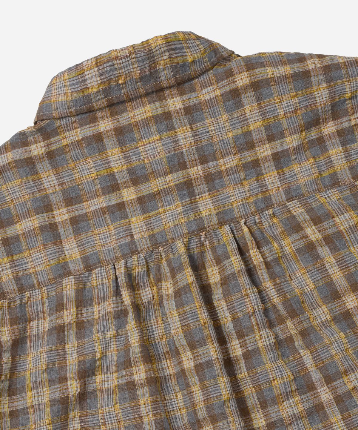 프리즘웍스(FRIZMWORKS) UNEVEN CHECK SHIRT _ YELLOW