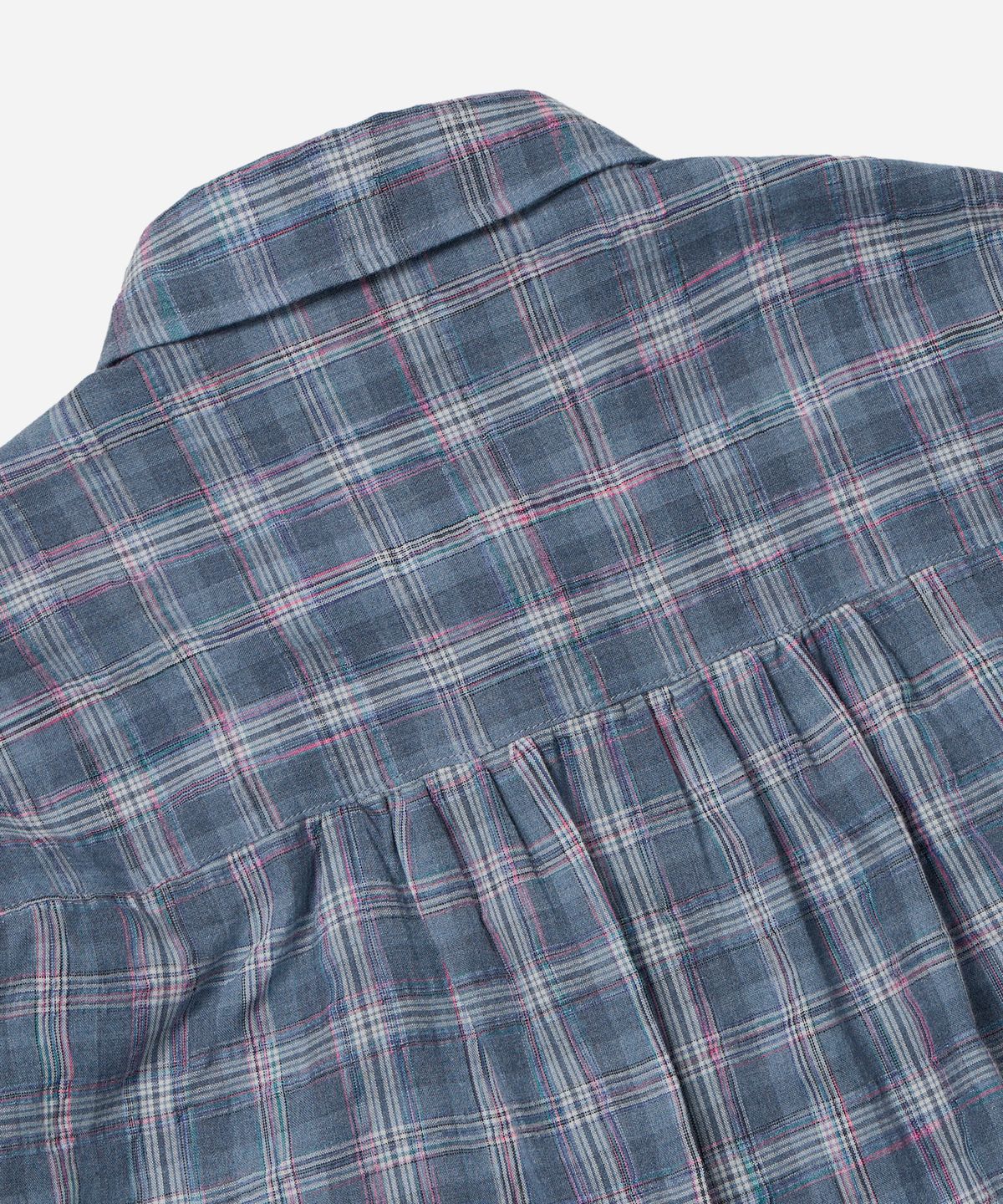 프리즘웍스(FRIZMWORKS) UNEVEN CHECK SHIRT _ BLUE