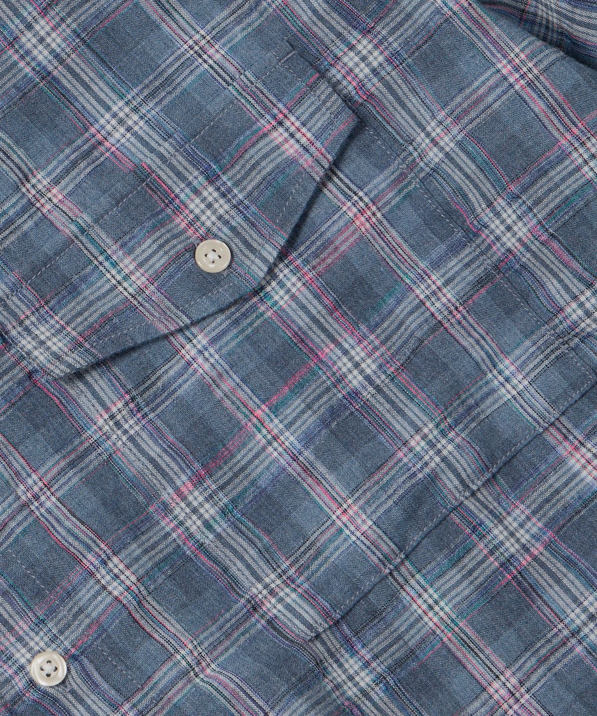 프리즘웍스(FRIZMWORKS) UNEVEN CHECK SHIRT _ BLUE