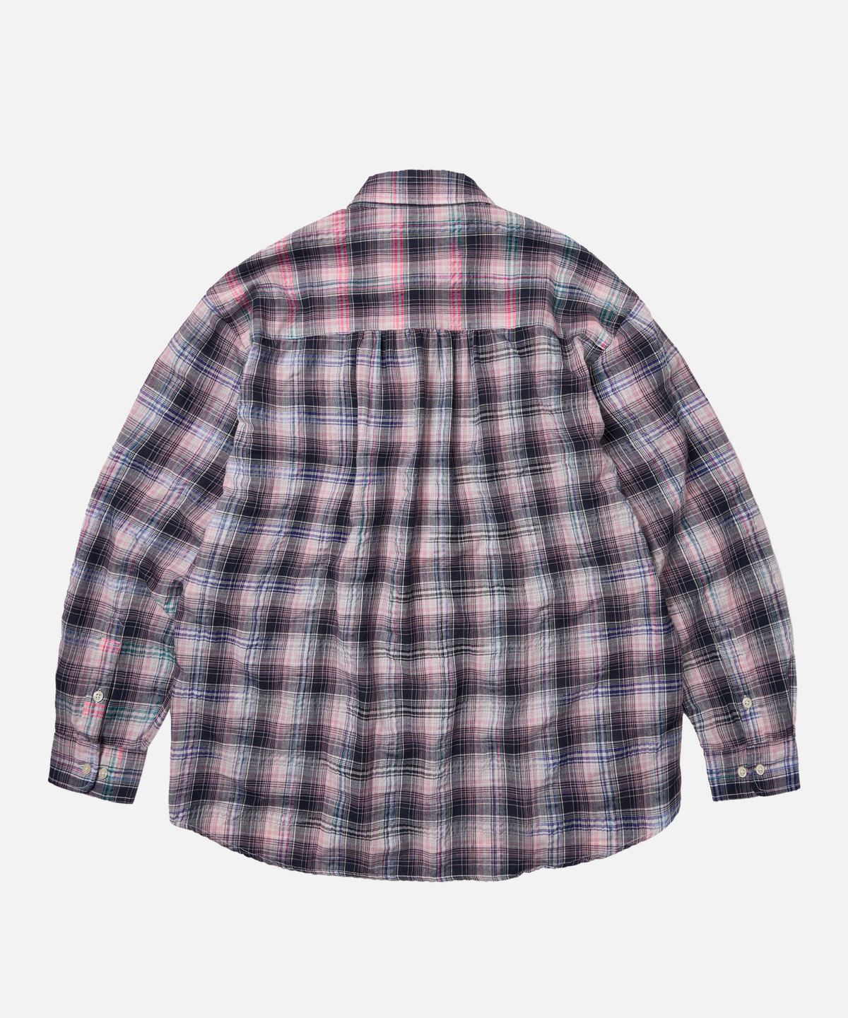 프리즘웍스(FRIZMWORKS) UNEVEN CHECK SHIRT _ PINK