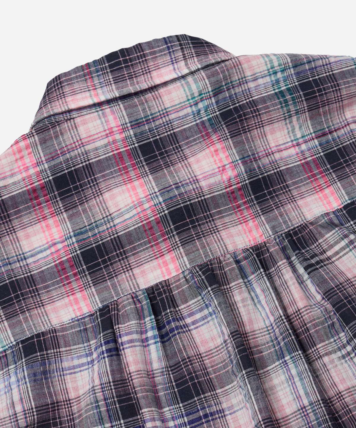 프리즘웍스(FRIZMWORKS) UNEVEN CHECK SHIRT _ PINK