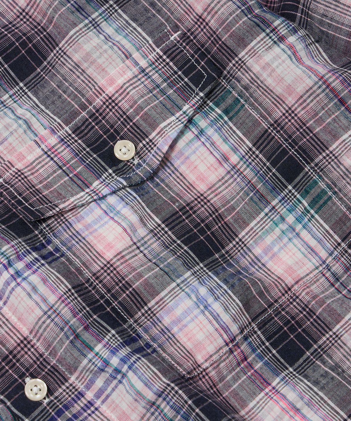 프리즘웍스(FRIZMWORKS) UNEVEN CHECK SHIRT _ PINK