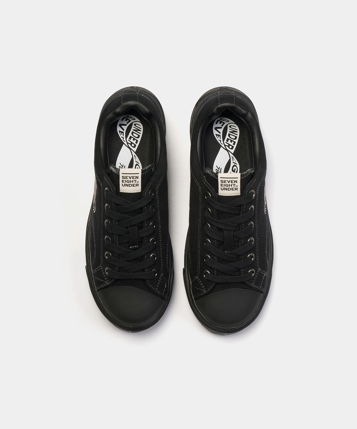 세븐에잇언더(78UNDER) M-3 GRAPHIC LOW TOP_ASH BLACK