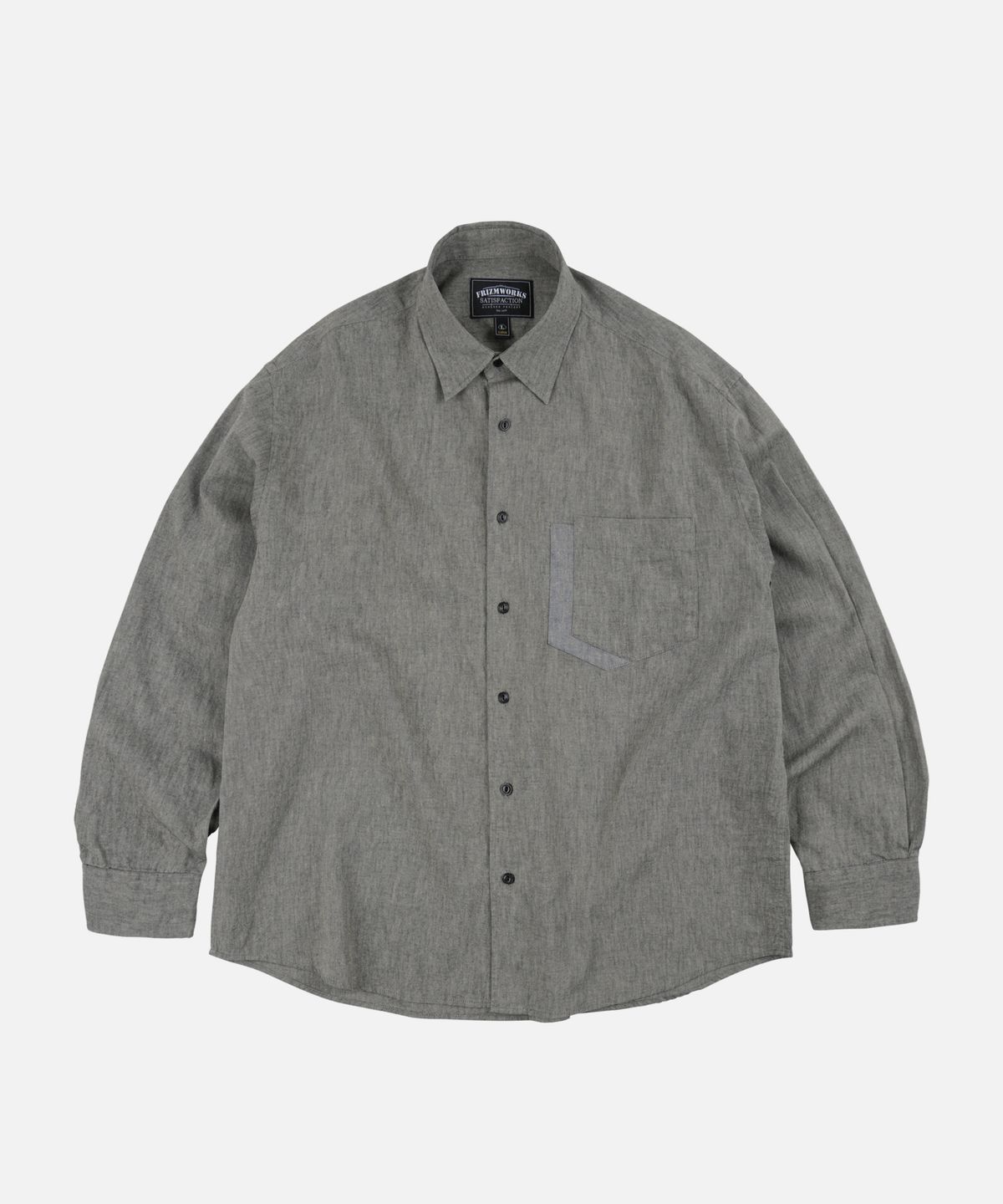 프리즘웍스(FRIZMWORKS) CLIPPING POCKET SHIRT _ BLACK
