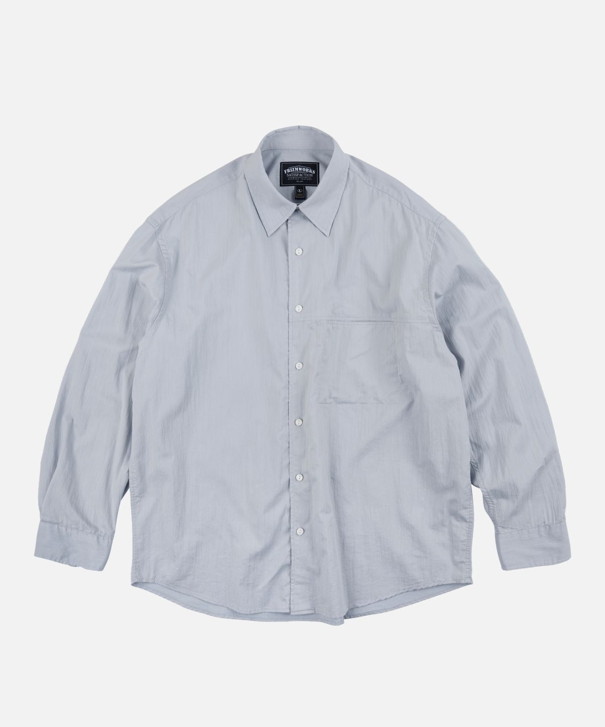 프리즘웍스(FRIZMWORKS) FEATHER CN RELAXED SHIRT 002 _ SKY BLUE