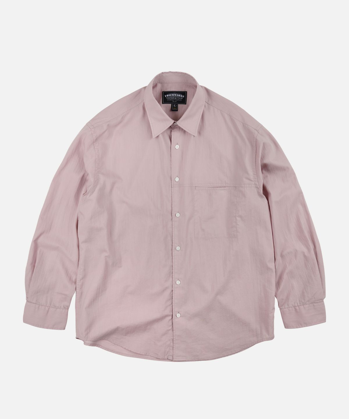 프리즘웍스(FRIZMWORKS) FEATHER CN RELAXED SHIRT 002 _ INDIAN PINK