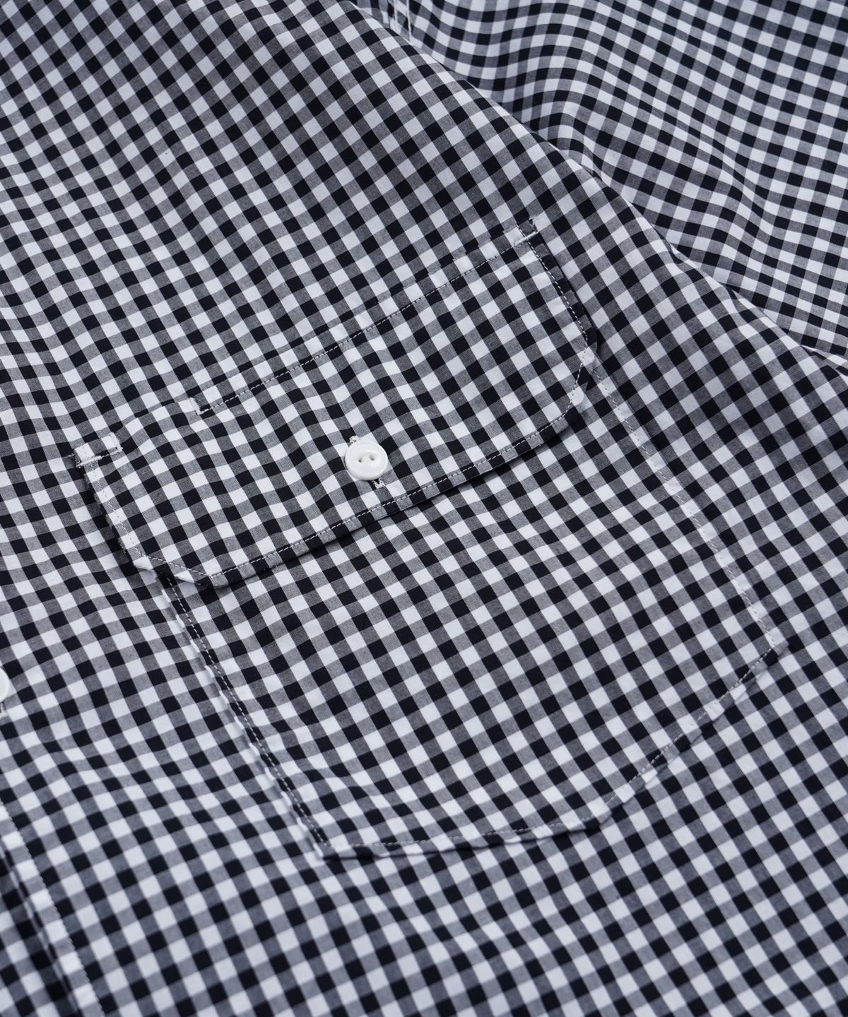 프리즘웍스(FRIZMWORKS) EASE GINGHAM CHECK SHIRT _ BLACK