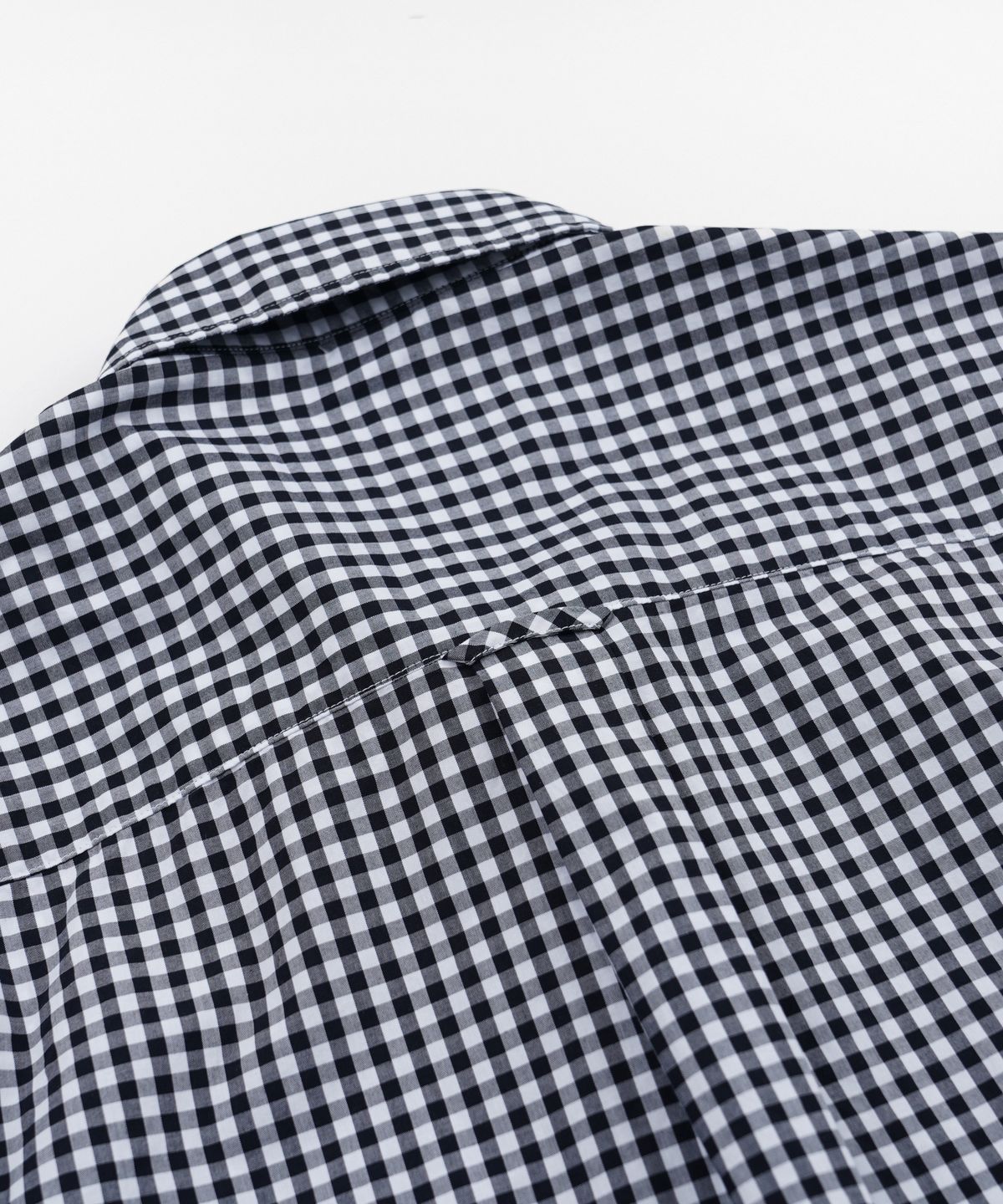 프리즘웍스(FRIZMWORKS) EASE GINGHAM CHECK SHIRT _ BLACK