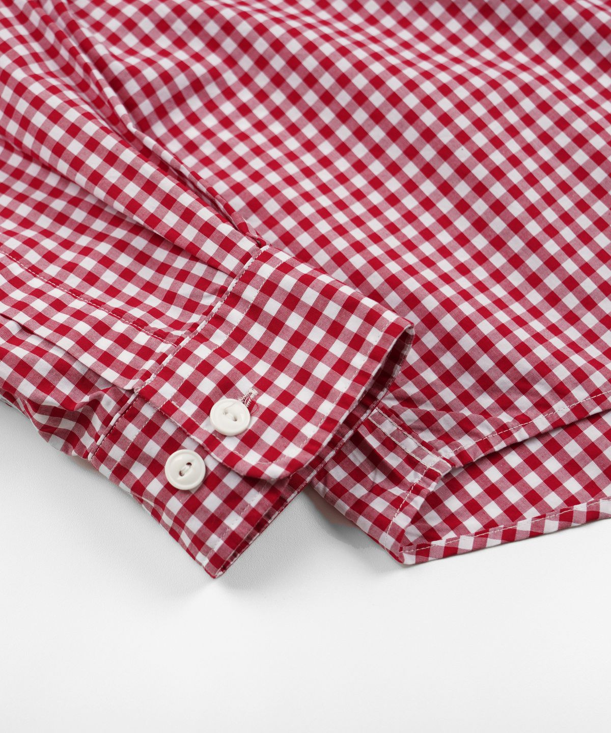 프리즘웍스(FRIZMWORKS) EASE GINGHAM CHECK SHIRT _ RED