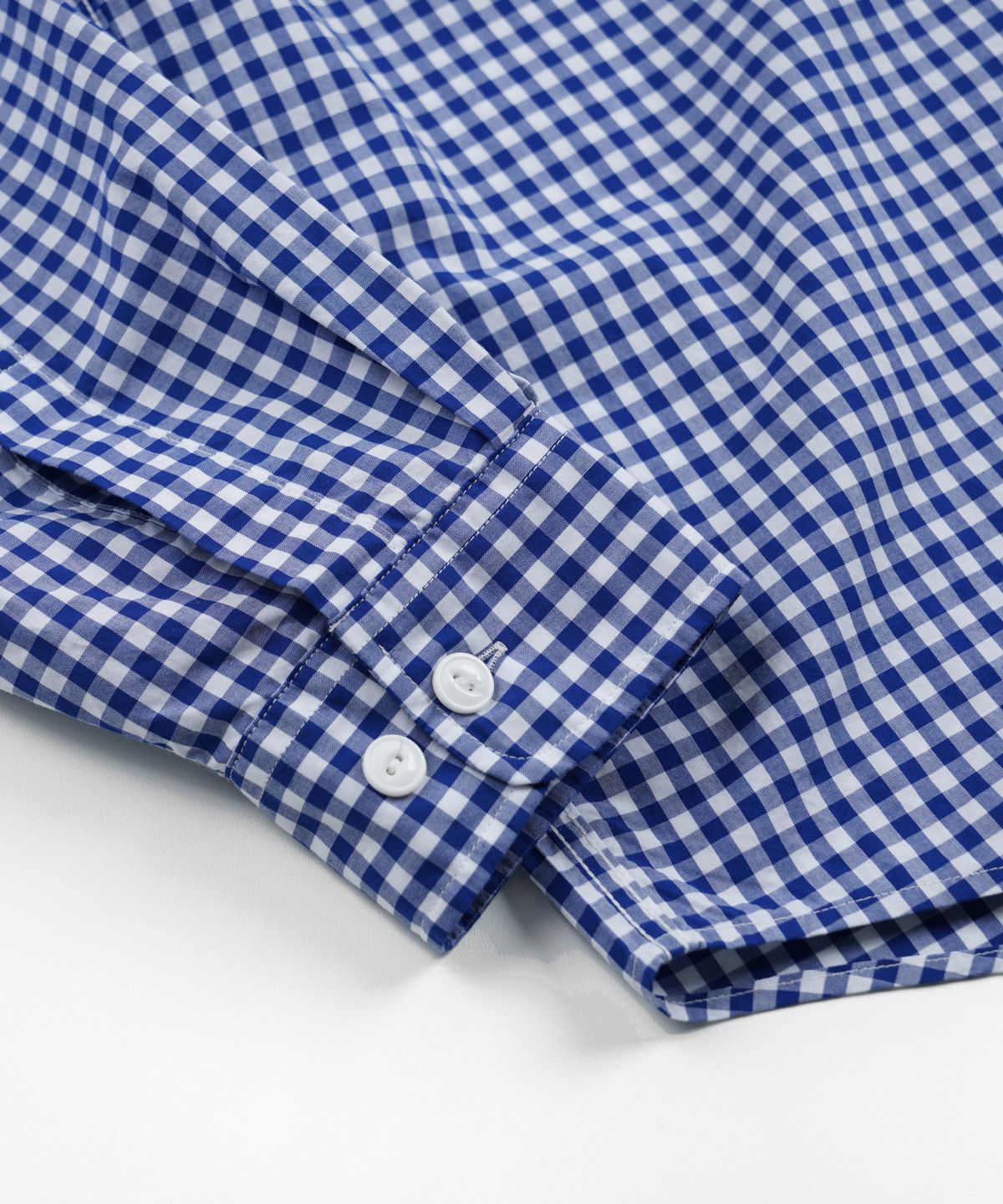 프리즘웍스(FRIZMWORKS) EASE GINGHAM CHECK SHIRT _ BLUE