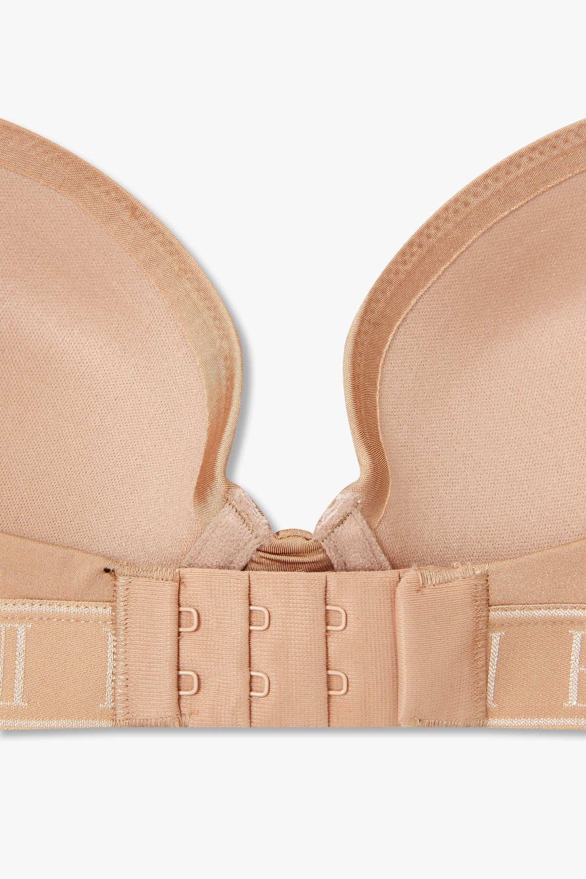 엠포리오 아르마니 언더웨어(EMPORIO ARMANI UNDERWEAR) 여성 자카드 밴딩 패디드 트라이앵글 브라_라이트 브라운 825181540