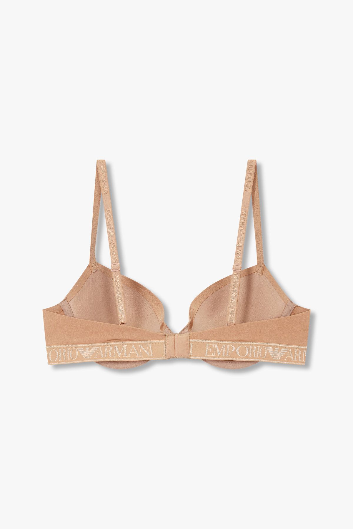 엠포리오 아르마니 언더웨어(EMPORIO ARMANI UNDERWEAR) 여성 자카드 밴딩 나일론 푸쉬업 브라_라이트 브라운 825185540