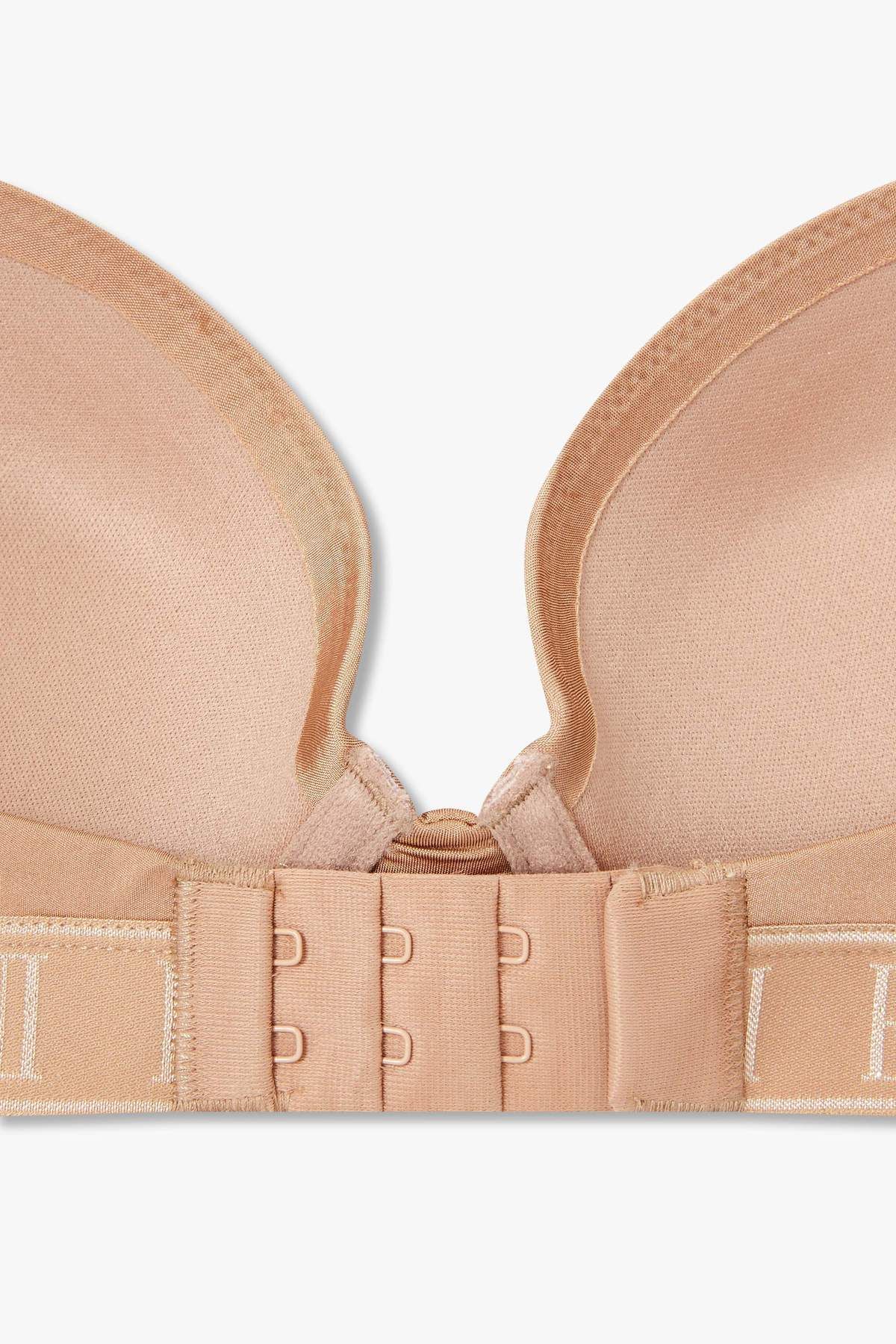 엠포리오 아르마니 언더웨어(EMPORIO ARMANI UNDERWEAR) 여성 자카드 밴딩 나일론 푸쉬업 브라_라이트 브라운 825185540