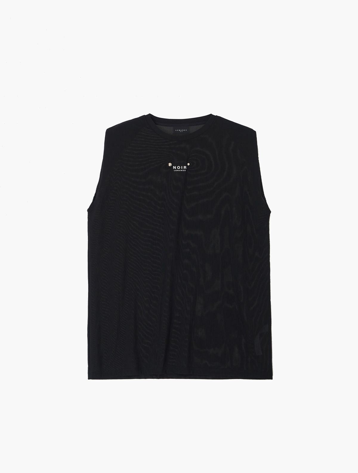 르망고 느와(LEMANGO NOIR) Folding Long Tee BK