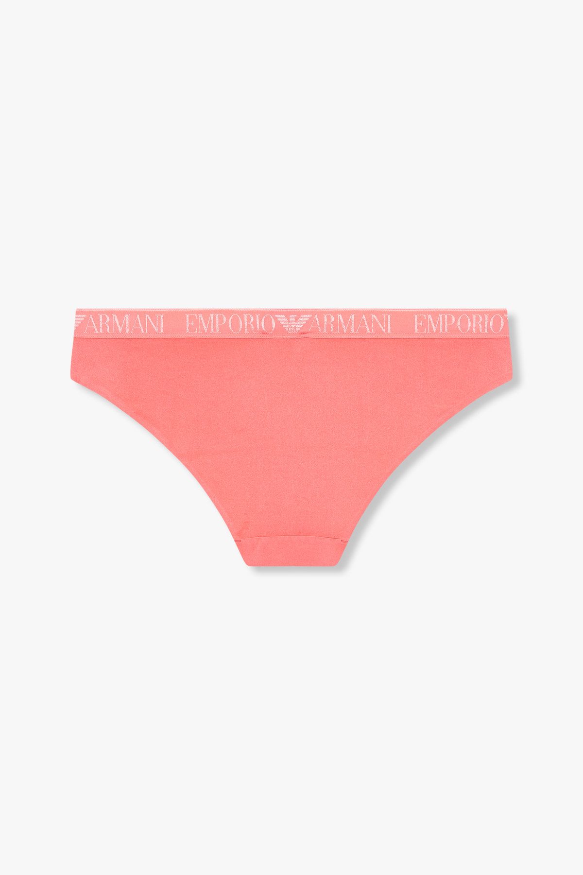 엠포리오 아르마니 언더웨어(EMPORIO ARMANI UNDERWEAR) 여성 자카드 밴딩 나일론 브리프_코랄 핑크 825111539