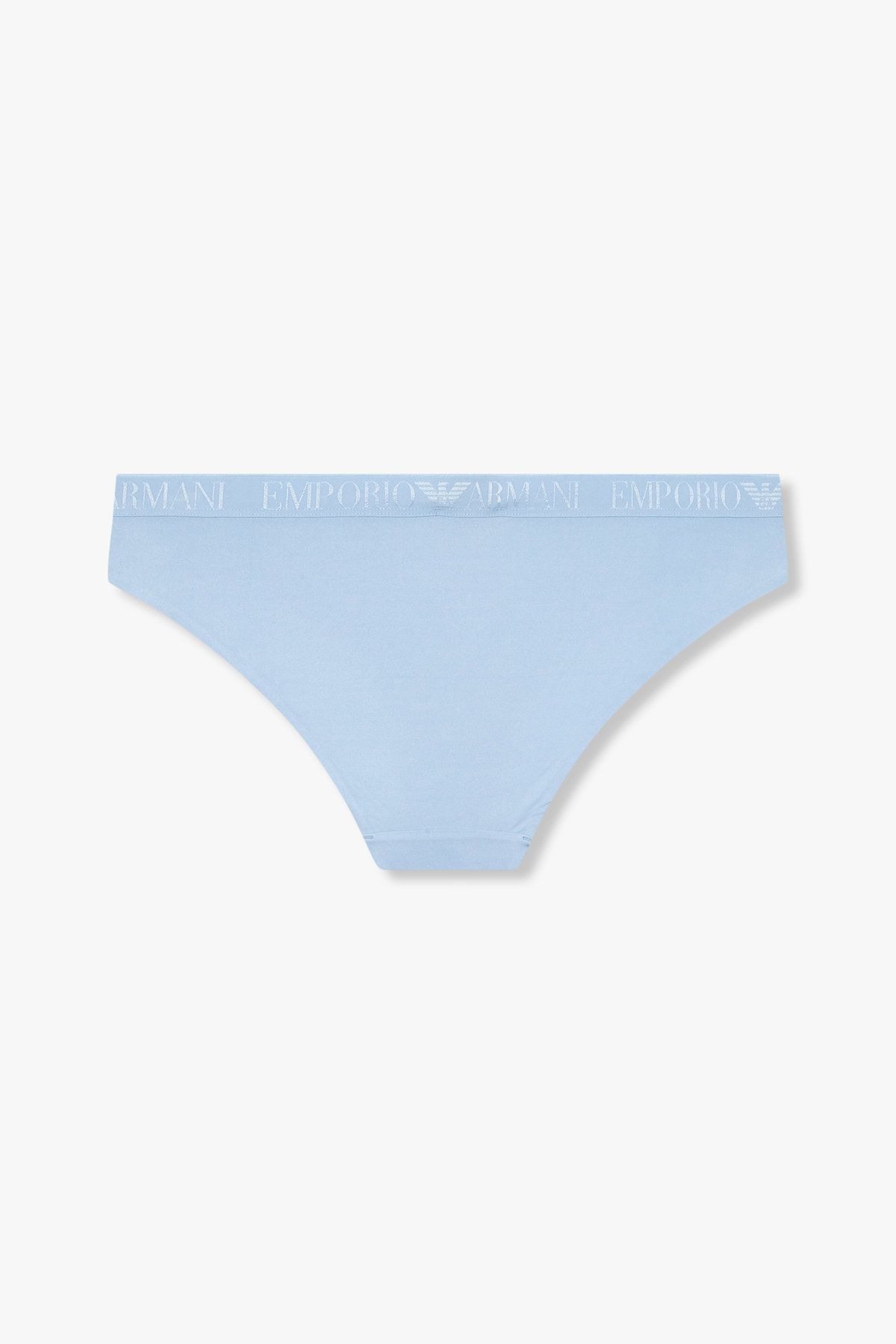 엠포리오 아르마니 언더웨어(EMPORIO ARMANI UNDERWEAR) 여성 자카드 밴딩 나일론 브리프_라이트 블루 825111541