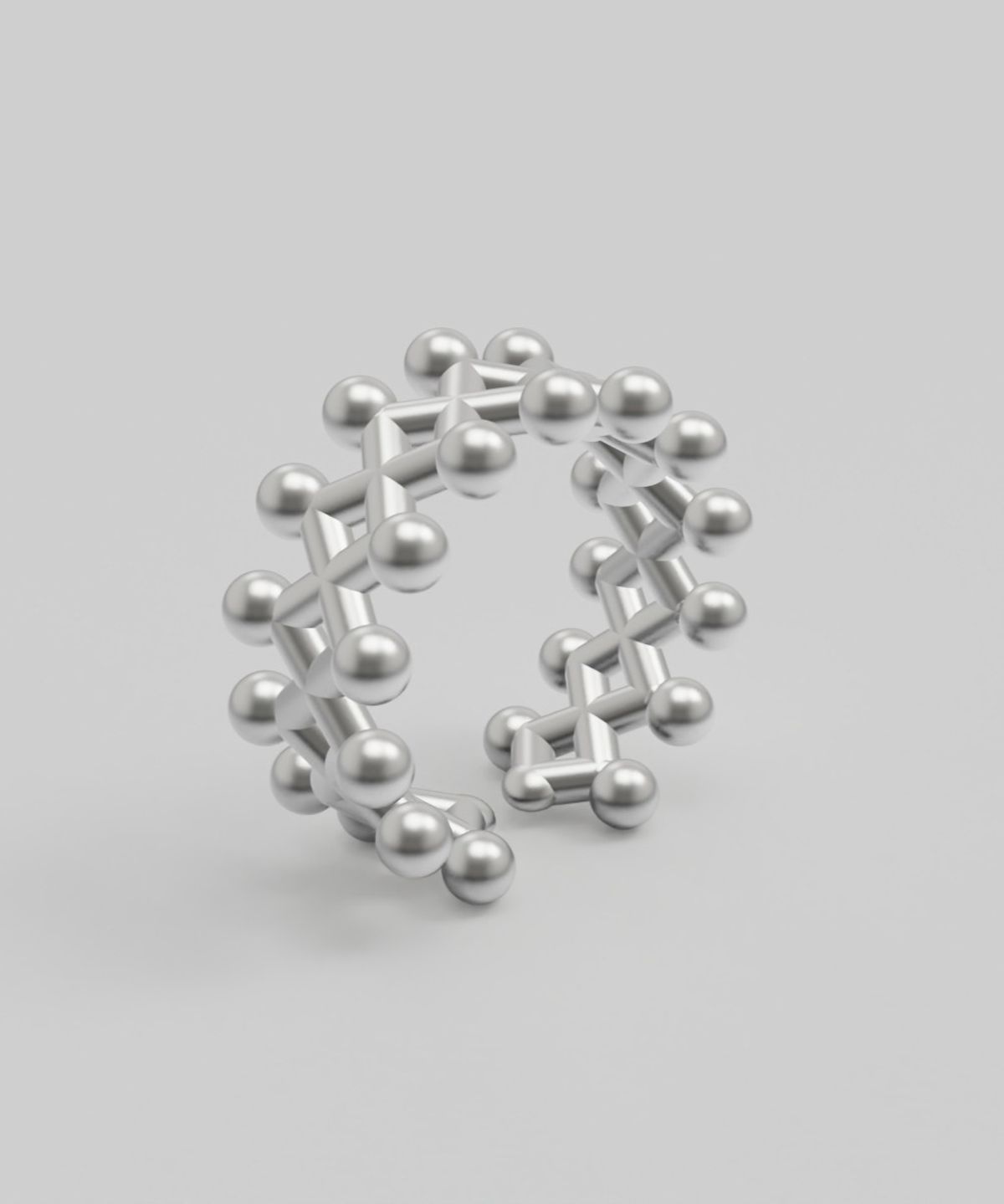 르네오브제(RENEOBJET) RAY  CROWN OPEN RING [STERLING SILVER] 오픈 링 925 실버 반지