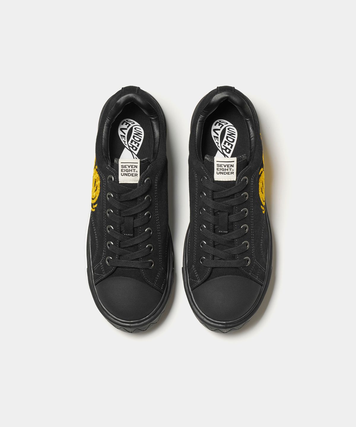 세븐에잇언더(78UNDER) M-2 GRAPHIC LOW TOP_ASH BLACK