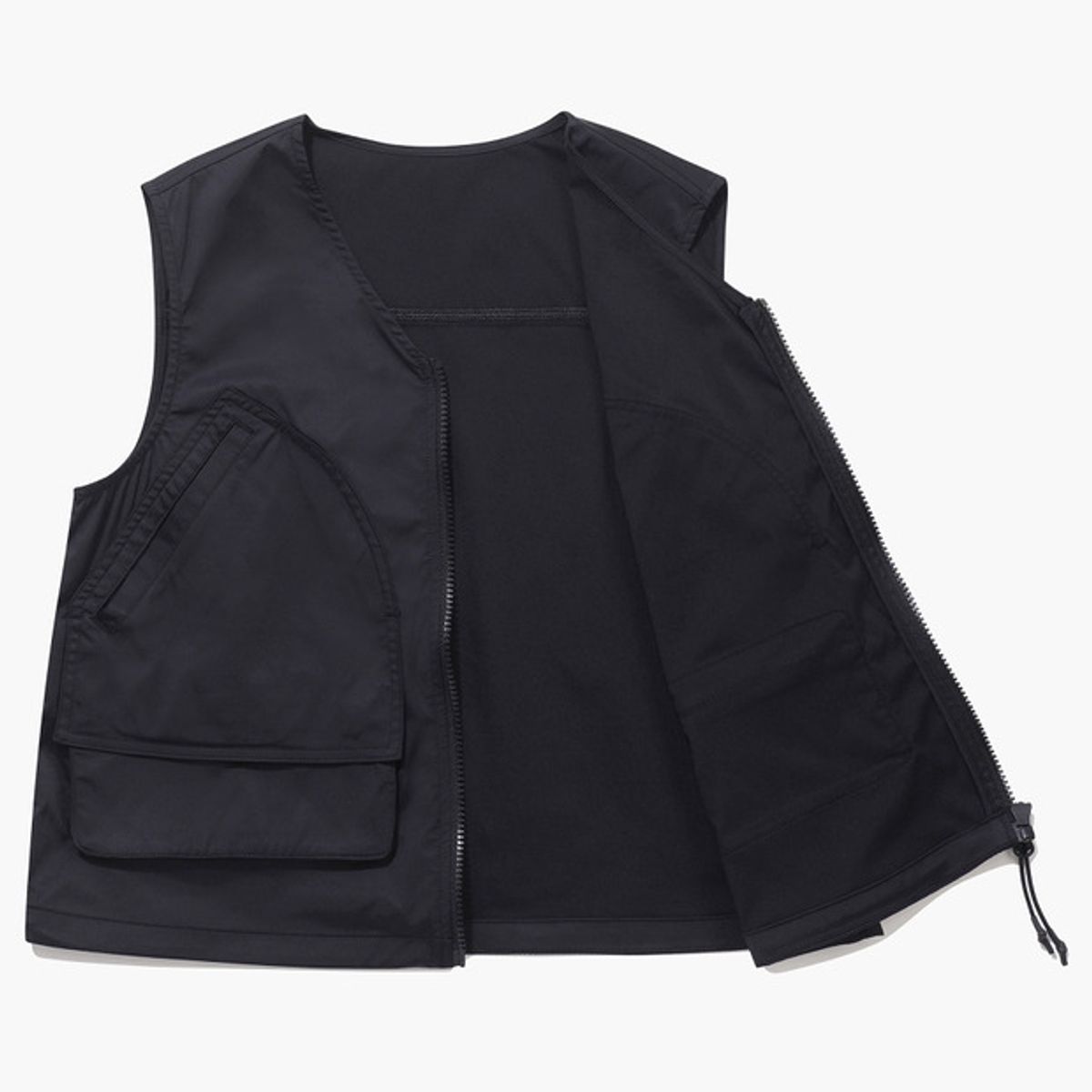 르꼬끄 골프(LECOQ GOLF) 여성 아웃포켓 포인트 풀집업 베스트 (GQ122LWV22)