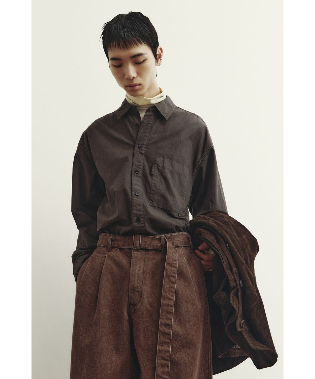 유스(YOUTH) Staff Shirt - Brown