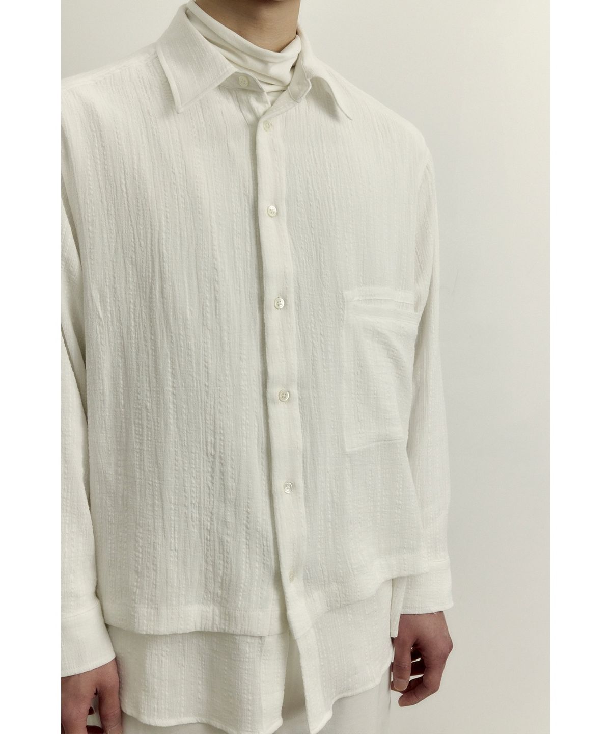 유스(YOUTH) Layered Shirt - White