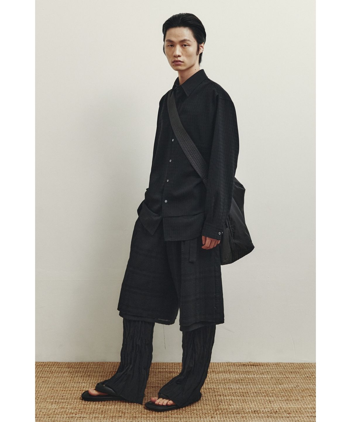 유스(YOUTH) Layered Shirt - Black