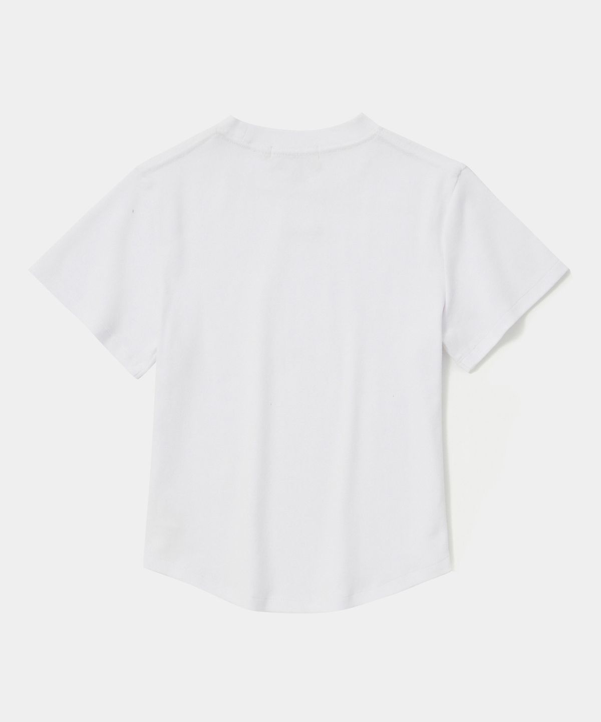 컬럼비아 유니버시티(COLUMBIA UNIVERSITY) TINY SCRIPT LOGO WOMEN SLIM-FIT S/S T-SHIRTS 화이트