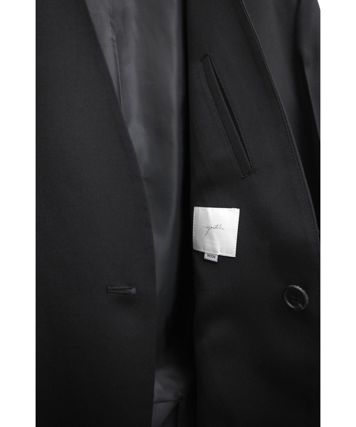 유스(YOUTH) Collarless Jacket - Black