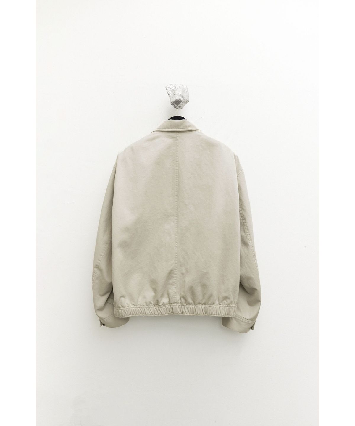 유스(YOUTH) Cropped Zip Blouson - Light Beige