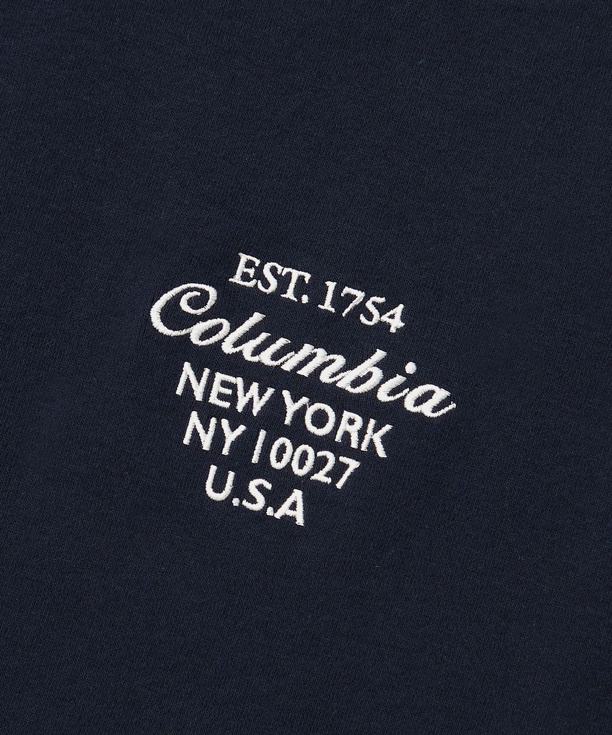 컬럼비아 유니버시티(COLUMBIA UNIVERSITY) CU BIG SCRIPT WOMEN CROP S/S T-SHIRTS 크라운네이비