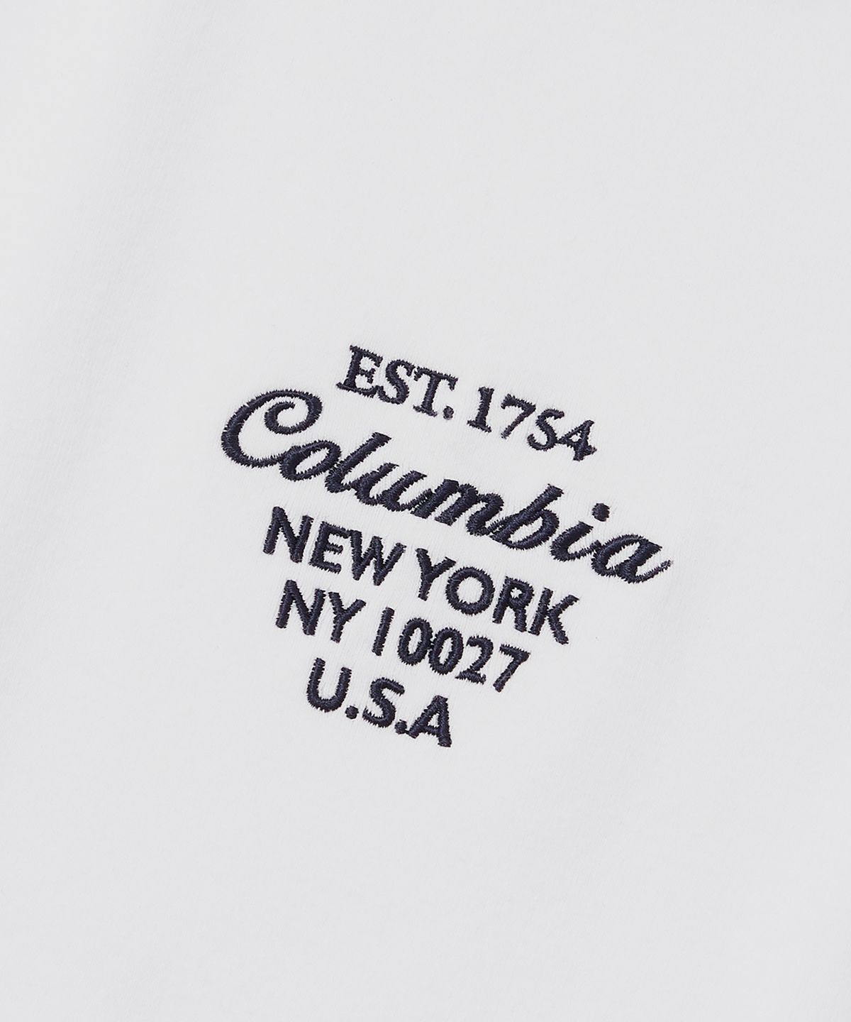 컬럼비아 유니버시티(COLUMBIA UNIVERSITY) CU BIG SCRIPT WOMEN CROP S/S T-SHIRTS 화이트