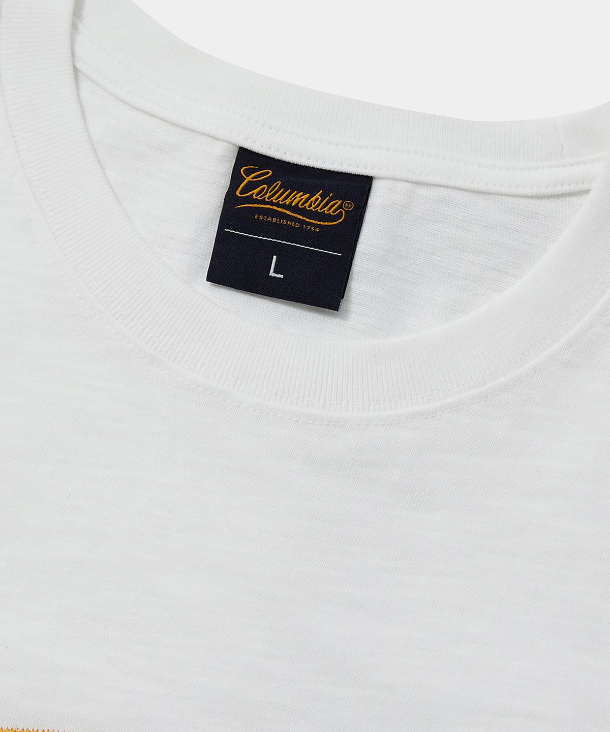 컬럼비아 유니버시티(COLUMBIA UNIVERSITY) STREET ARCH LOGO S/S T-SHIRTS 화이트