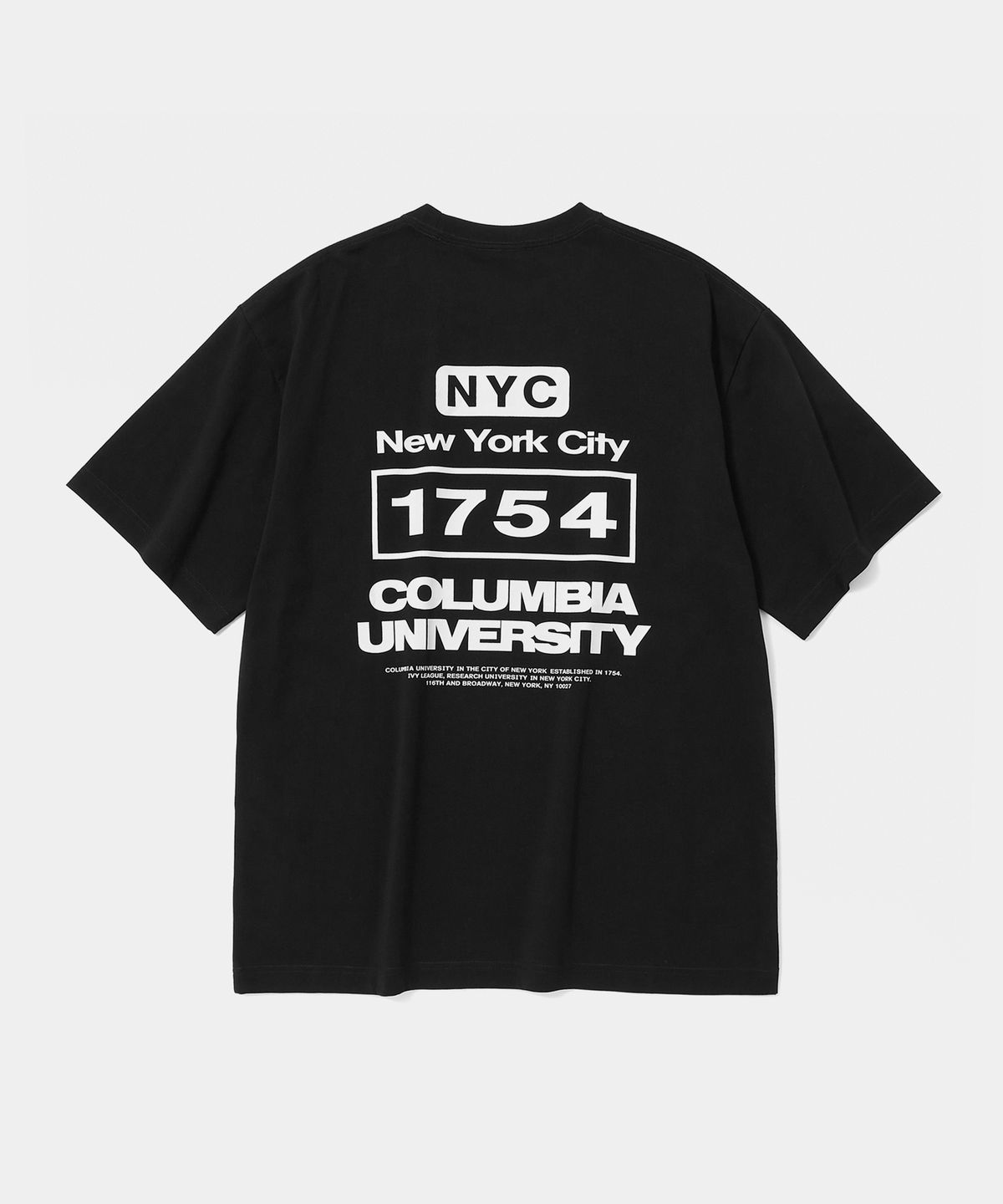 컬럼비아 유니버시티(COLUMBIA UNIVERSITY) B/S NYC 1754 S/S T-SHIRTS 블랙
