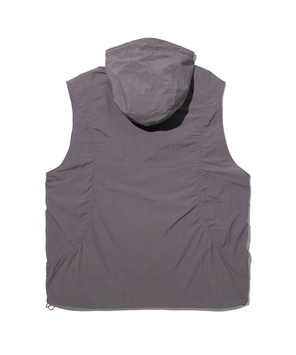 크리틱(CRITIC) GLOSSY HOOD VEST LIGHT GREY