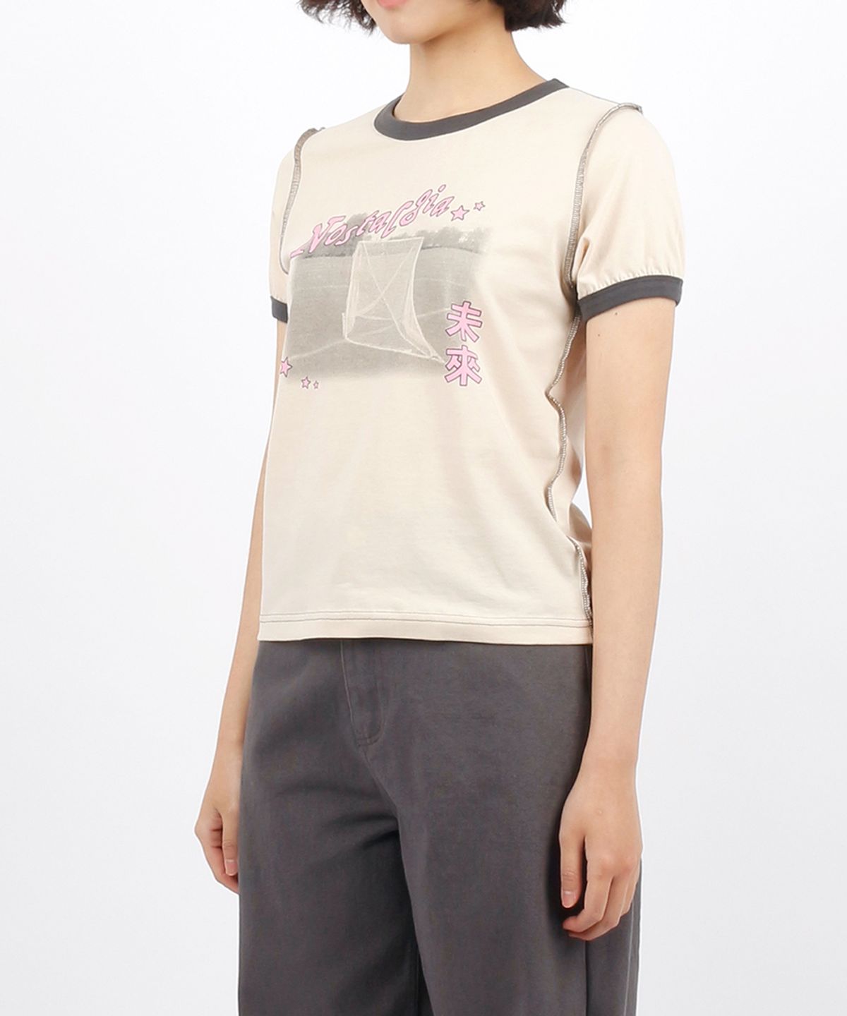 써넥트(SUNNECT) Nirai Ringer Tee - Ivory