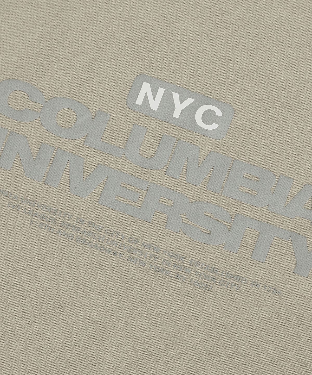 컬럼비아 유니버시티(COLUMBIA UNIVERSITY) B/S NYC 1754 S/S T-SHIRTS 내추럴베이지