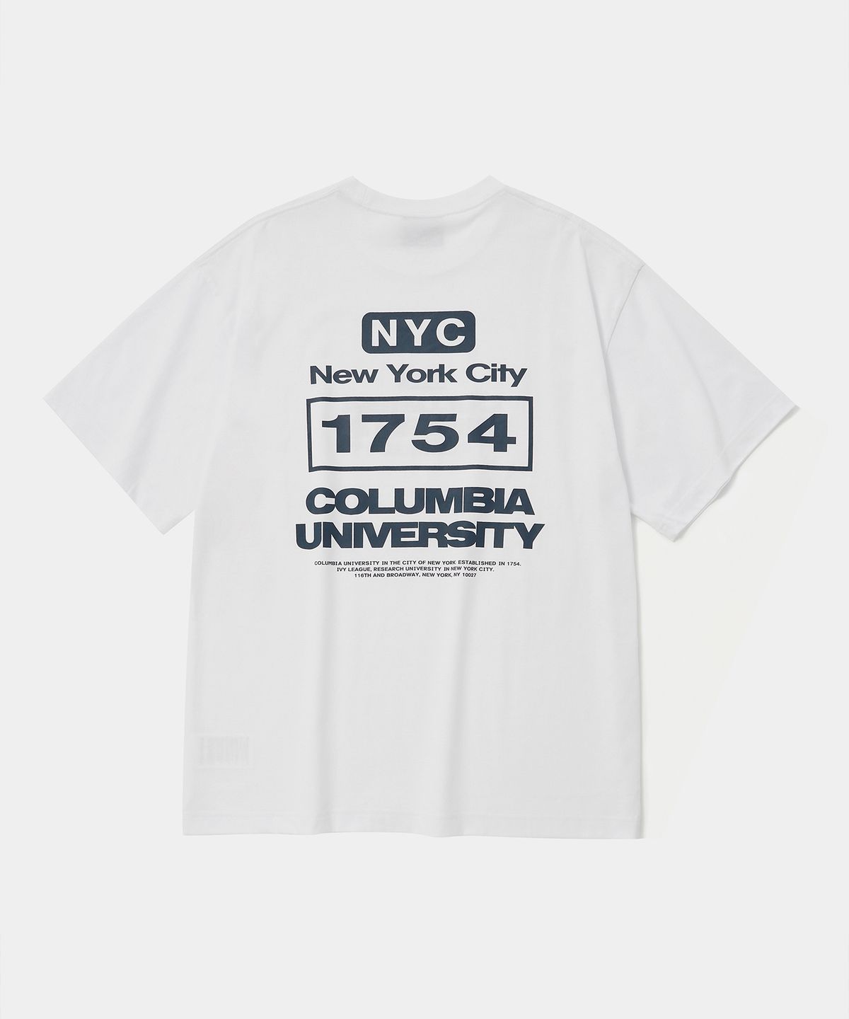 컬럼비아 유니버시티(COLUMBIA UNIVERSITY) B/S NYC 1754 S/S T-SHIRTS 화이트