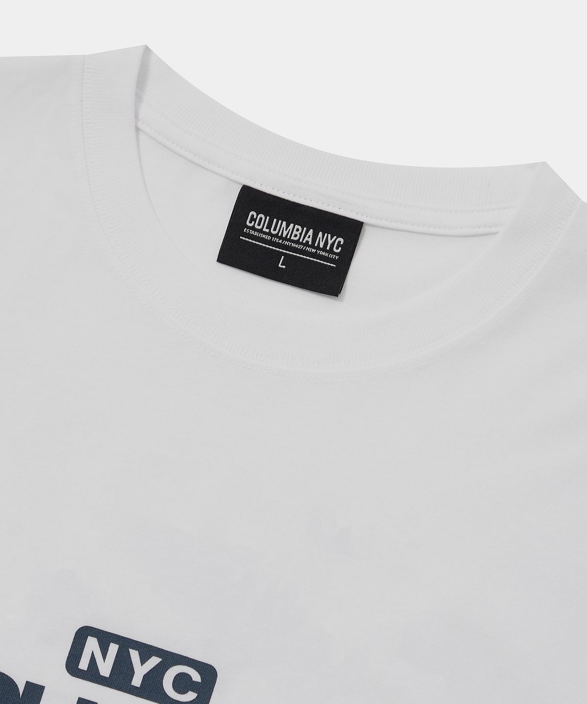 컬럼비아 유니버시티(COLUMBIA UNIVERSITY) B/S NYC 1754 S/S T-SHIRTS 화이트