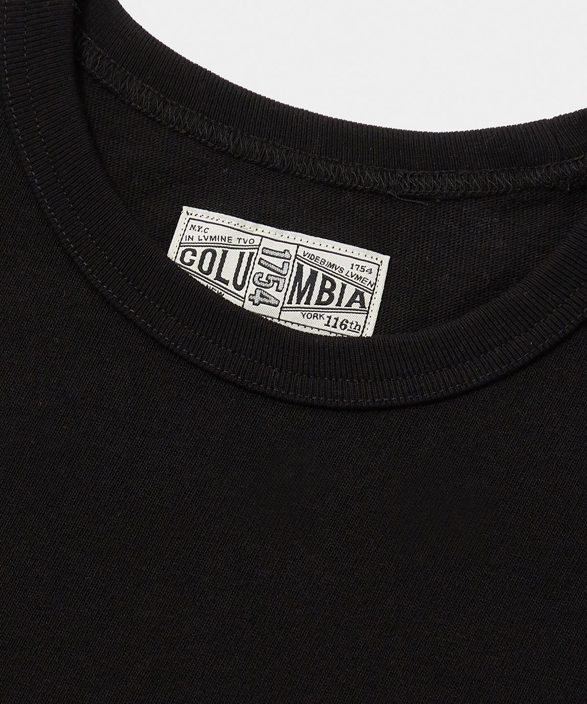 컬럼비아 유니버시티(COLUMBIA UNIVERSITY) CU 80S VINTAGE CRACK LOGO S/S T-SHIRTS 블랙