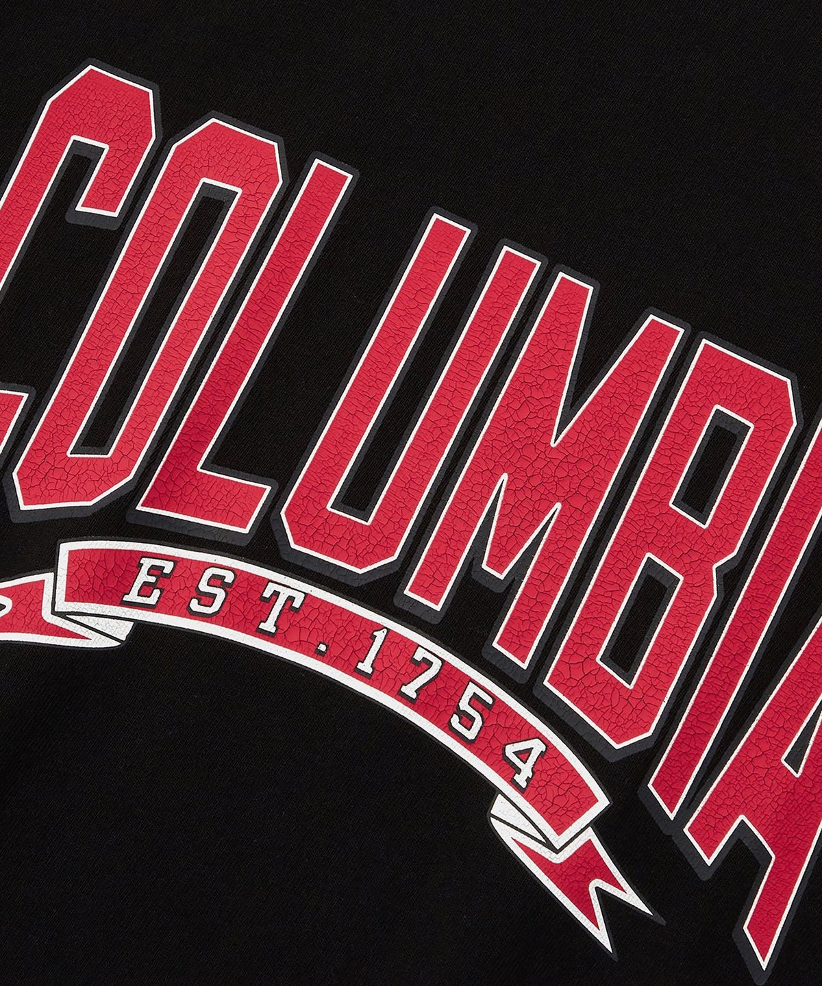 컬럼비아 유니버시티(COLUMBIA UNIVERSITY) CU 80S VINTAGE CRACK LOGO S/S T-SHIRTS 블랙