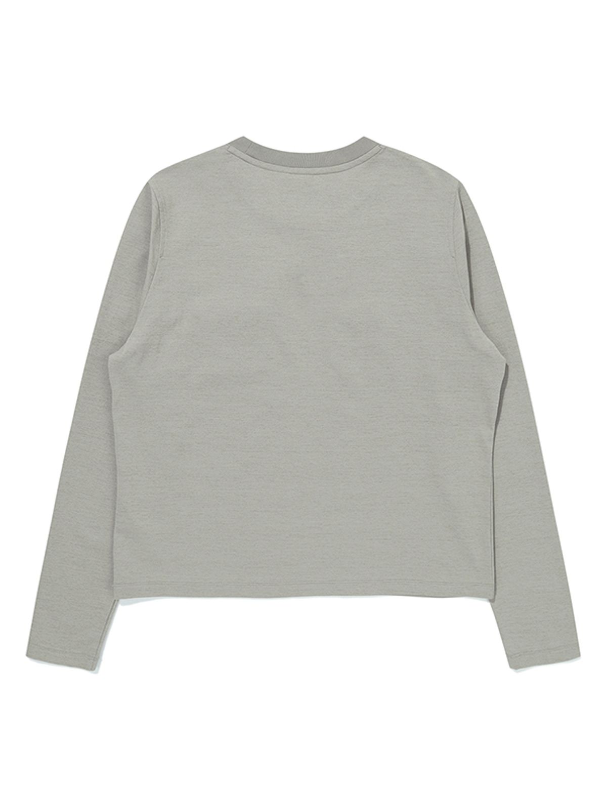 비비씨 어스(BBC EARTH) W 우븐패치 롱슬리브_Light Ash Grey