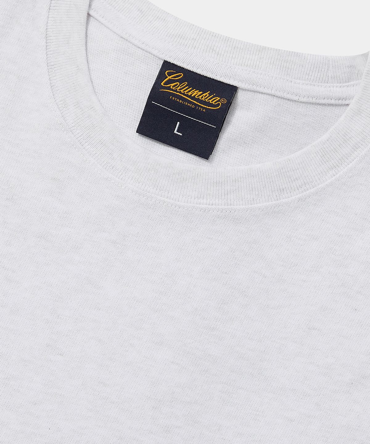 컬럼비아 유니버시티(COLUMBIA UNIVERSITY) CU BIG WAVE LOGO S/S T-SHIRTS 라이트멜란지