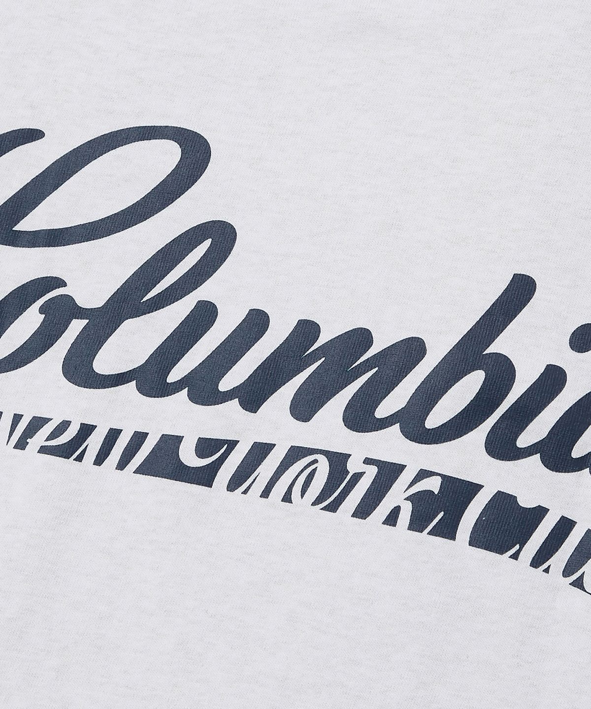 컬럼비아 유니버시티(COLUMBIA UNIVERSITY) CU BIG WAVE LOGO S/S T-SHIRTS 라이트멜란지