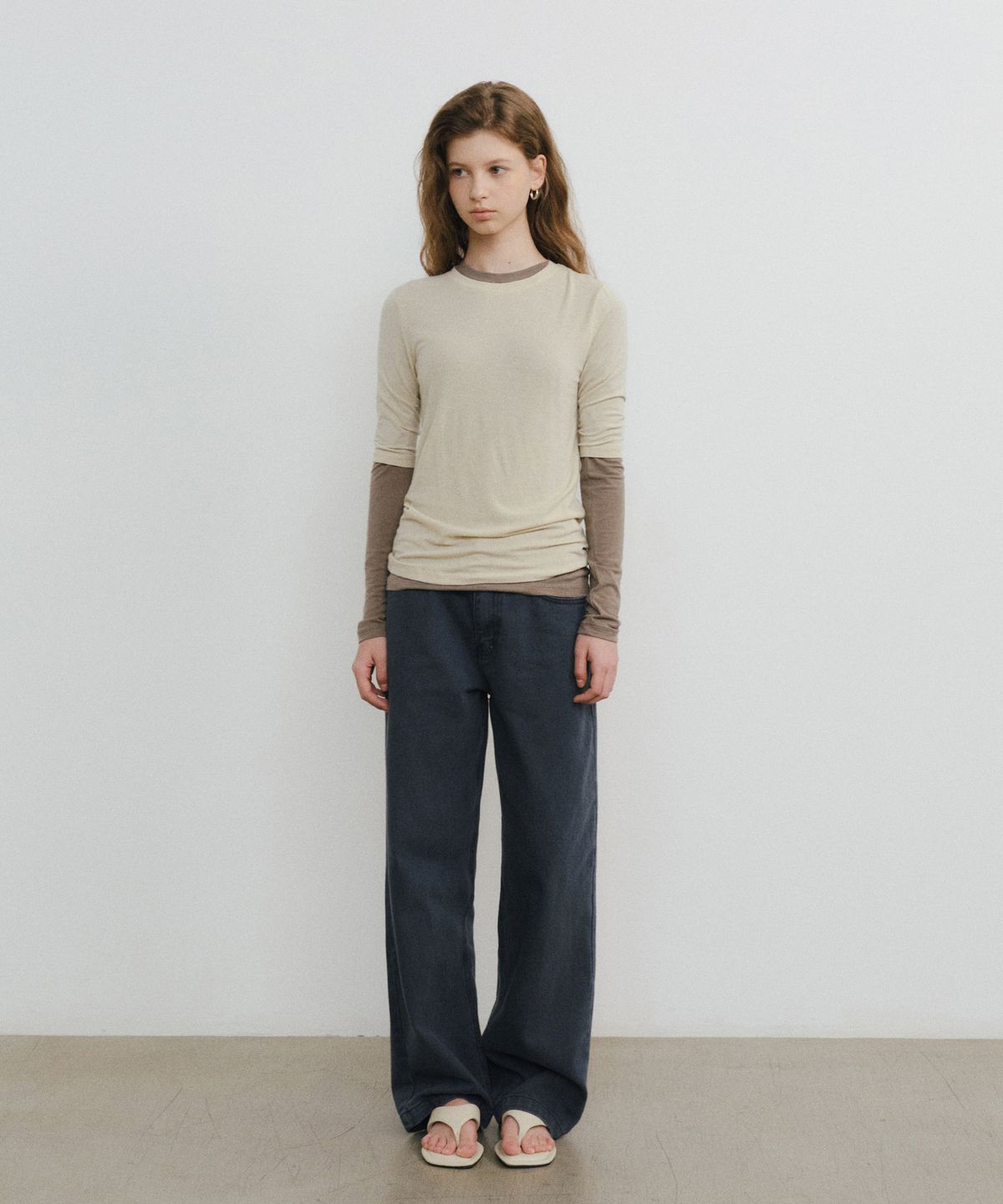 유라고(URAGO) Layered tencel t-shirt set