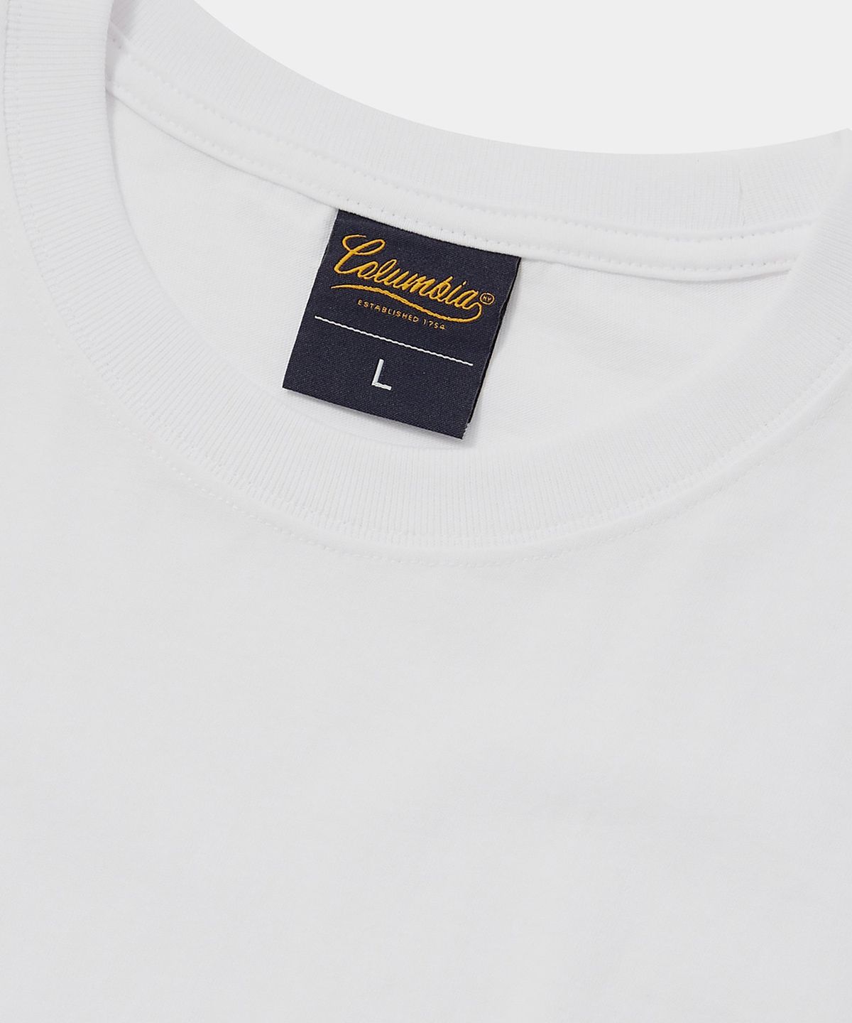 컬럼비아 유니버시티(COLUMBIA UNIVERSITY) NY STREET TAIL LOGO S/S T-SHIRTS 화이트