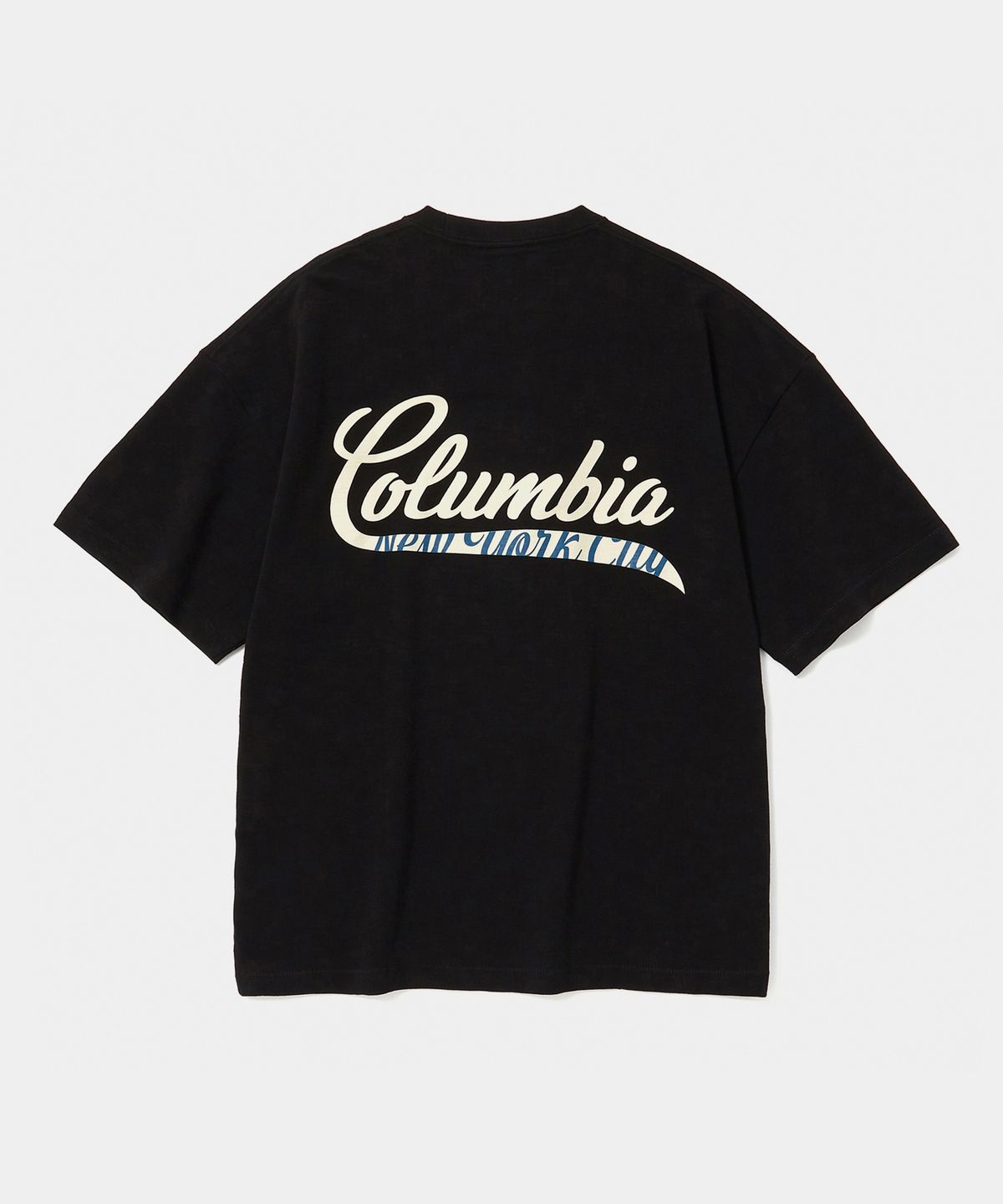 컬럼비아 유니버시티(COLUMBIA UNIVERSITY) CU BIG WAVE LOGO S/S T-SHIRTS 블랙