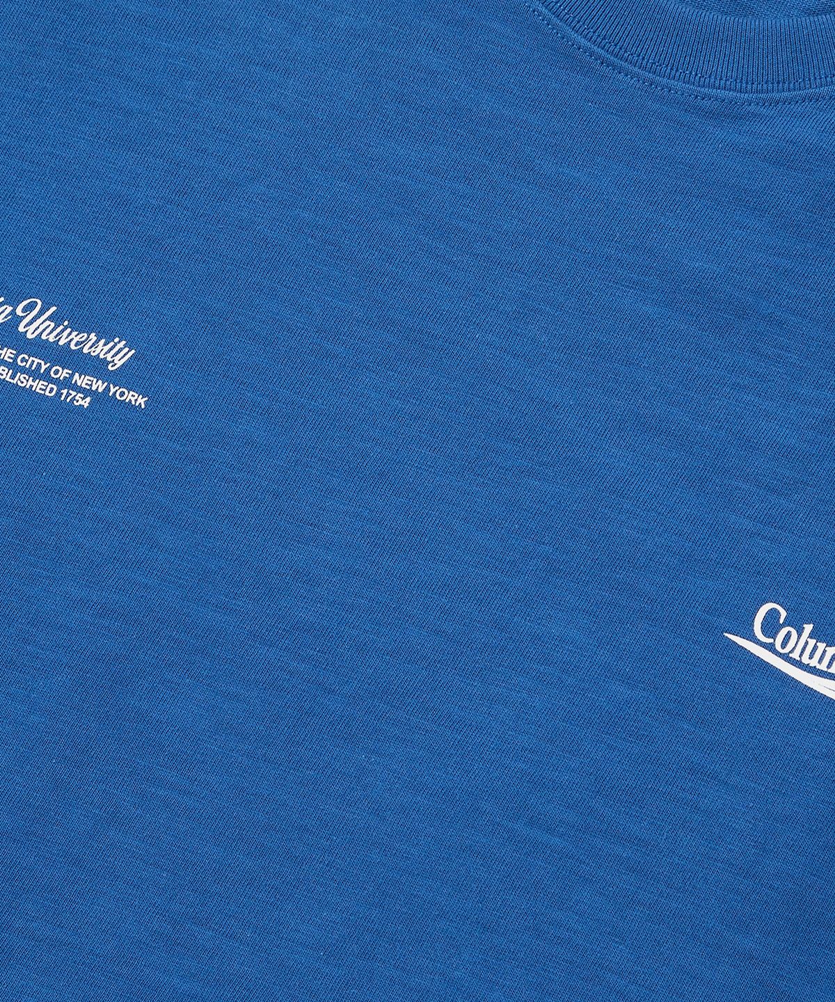 컬럼비아 유니버시티(COLUMBIA UNIVERSITY) CU BIG WAVE LOGO S/S T-SHIRTS 블루