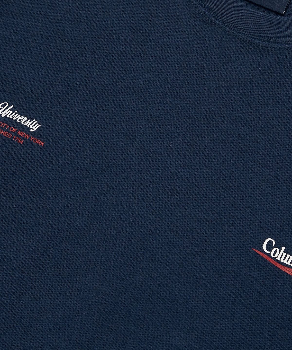 컬럼비아 유니버시티(COLUMBIA UNIVERSITY) CU BIG WAVE LOGO S/S T-SHIRTS 다크네이비