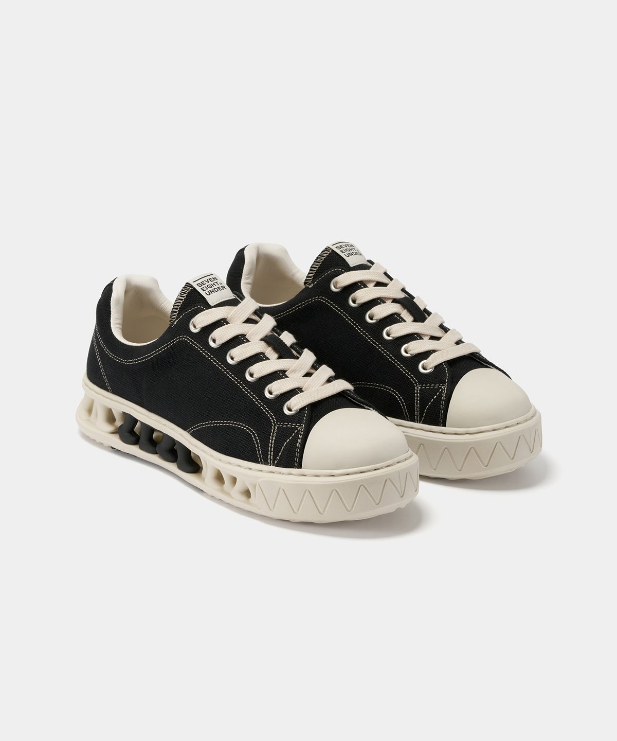 세븐에잇언더(78UNDER) C-3 VINTAGE LOW TOP_ ASH BLACK