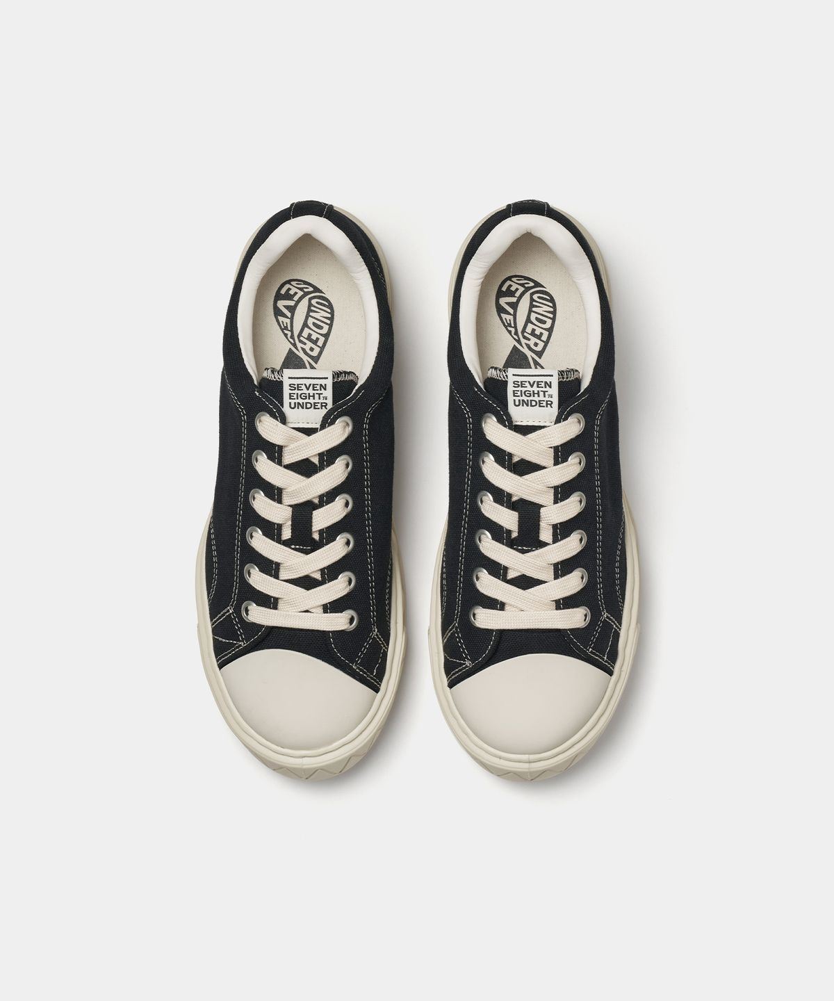 세븐에잇언더(78UNDER) C-3 VINTAGE LOW TOP_ ASH BLACK